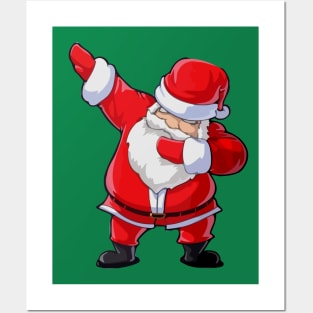 Dabbing Santa Christmas Tshirt Gift Dab Santa Claus Posters and Art